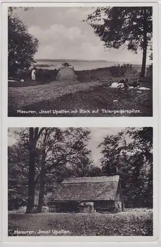 86249 Multi-image AK Masuren - île d'Upalten avec vue sur Thiergarterspitze 1933