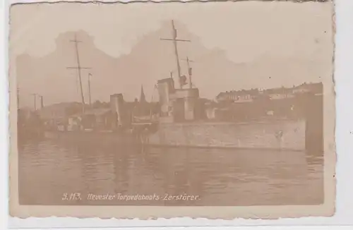 86338 Foto AK S. 113 Neuester Torpedoboots-Zerstörer 1920