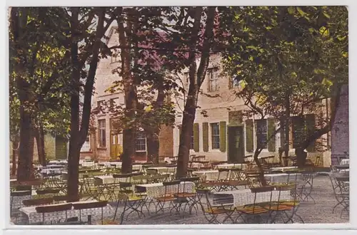 88557 Ak Kaffeehaus Meuschau bei Merseburg 1926