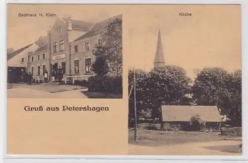 88572 Multi-image Ak Salutation de Petershagen à l'auberge de Prusse orientale vers 1930