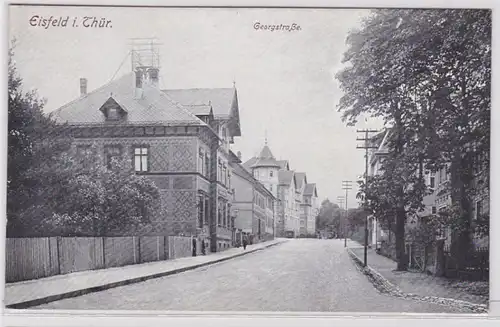 88685 Ak Eisfeld in Thüringen Georgstrasse um 1910
