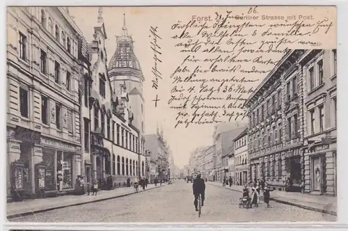 88735 Ak Forst Berliner Strasse avec poste 1906