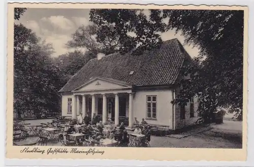 88908 AK Flensburg - Gastät Marienhölzung, auberge avec siège libre vers 1940