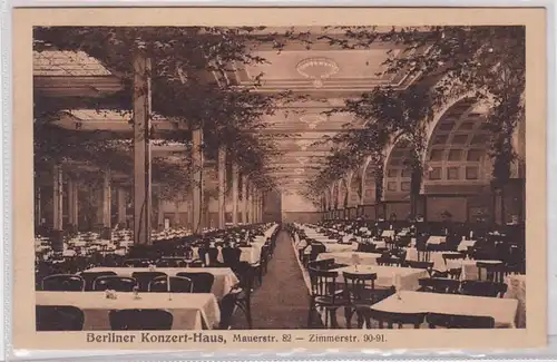 88975 Ak Berliner Konzert Haus Mauerstrasse 82, 1915