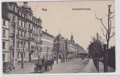 89179 Feldpost Ak Riga Lettonie Elisabethstrasse 1918