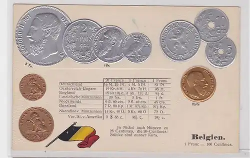 89720 Grage Ak avec images de pièces Belgique vers 1910