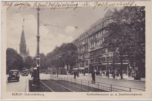 90463 Ak Berlin Charlottenburg Kurfürstendamm an der Joachimsthalerstraße 1928