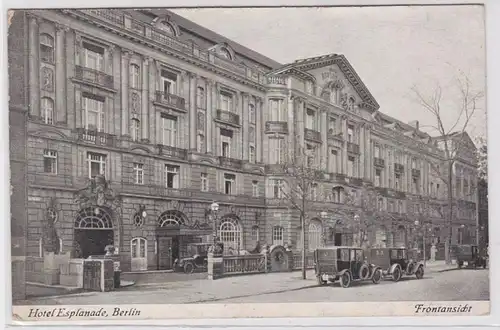 90529 AK Hotel Esplanade Berlin - Vue de face avant Automobile vers 1920