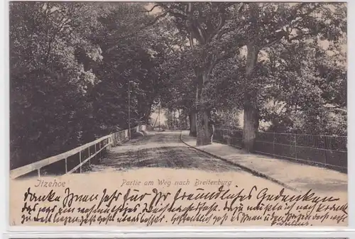 90533 AK Itzehoe - Partie am Weg nach Breitenburg, Allee 1903
