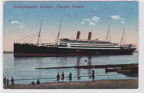 90667 Ak Schnelldampfer Kaiserin 'Auguste Viktoria' 1914