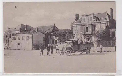 90679 Feldpost AK Ortskommandantur St. Clement, Soldaten auf der Ladefläche 1916