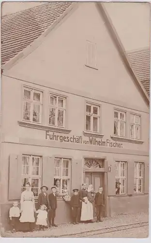 90804 Foto Ak Fuhrgeschäft von Wilhelm Fischer um 1930