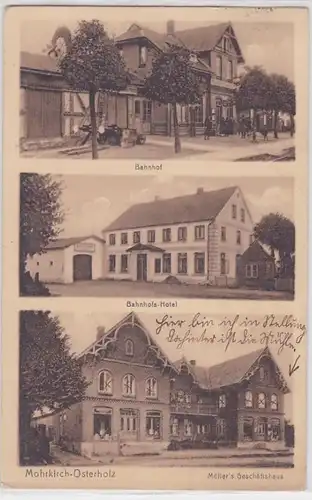 91161 Multiages AK Mohrkirch-Osterholz - Gare ferroviaire, Hotel & Möller's Businesshaus