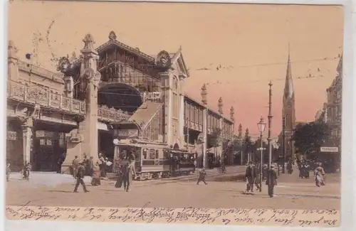 91563 AK Berlin - Gare de Bülowstrasse, avant tram 1906