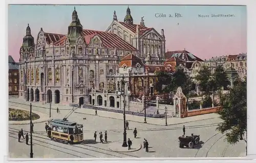 92005 Fenêtres lumineuses AK Cöln (Cologne) am Rhein - Nouveau théâtre urbain 1912