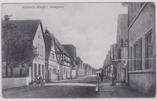 924004 Ak Haßloch (Pfalz) Gillergasse 1919