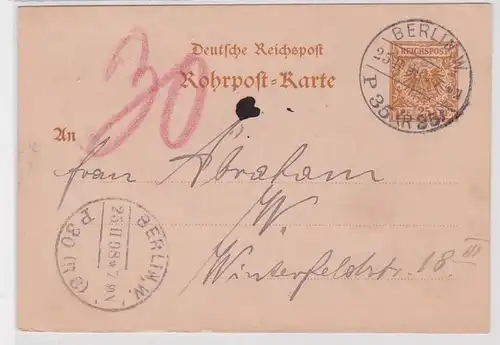 92856 Affaires complètes AK 25 Pfennig Deutsche Reichspost Berlin 1898