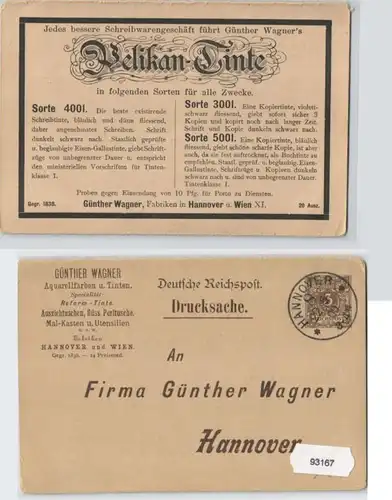 93167 Publicité AK Pelikan-Tinte - Günther Wagner, usines de Hanovre & Vienne XI.