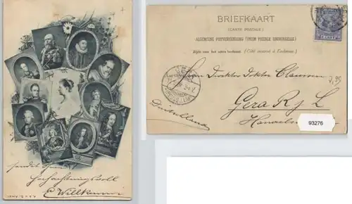 93276 AK famille noble hollandaise - Carte du portrait du 1898