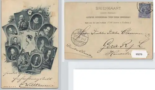 93276 AK holländische Adelsfamilie - Portraitkarte vom 1898