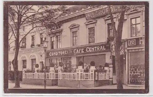 93342 Ak Wittenberge à la pâtisserie Elbe et Café 'Central' 1919