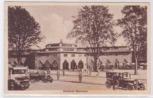 93942 AK Gare de Wannee avant Automobiles, bus et taxis 1936
