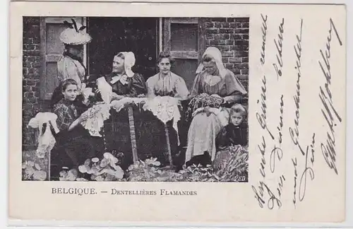 94060 AK Belgique - Dentellières Flamandes (Belgique - Flaische Klöppler) 1904