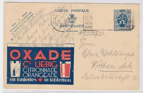 94061 Reklame Ganzsachen AK Oxade Cie Liebig Citronade in Tabletten Belgien 1933