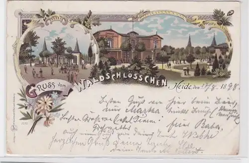 94172 Ak Lithographie Salutation du land de Schlössen 1898