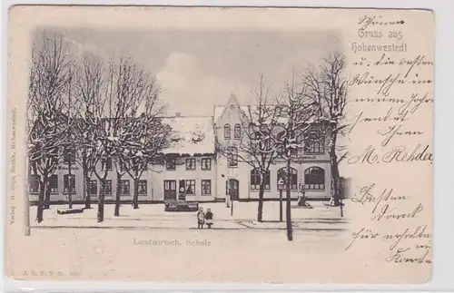 94302 Ak Gruß aus Hohenwestedt Landwirtschaftliche Schule 1904