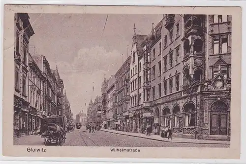 94428 Ak Gleiwitz Gliwice Wilhelmstrasse 1921