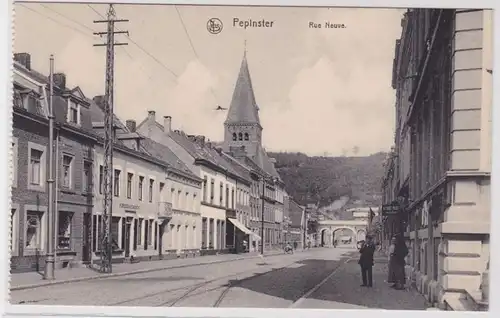 94679 AK Pepinster - Rue Neuve (Neue Straße), Straßenansicht mit Geschäften