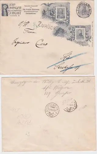 94684 DR Ensemble des affaires couverture PU24/C3/7 Johs.Rominger Stuttgart 1907