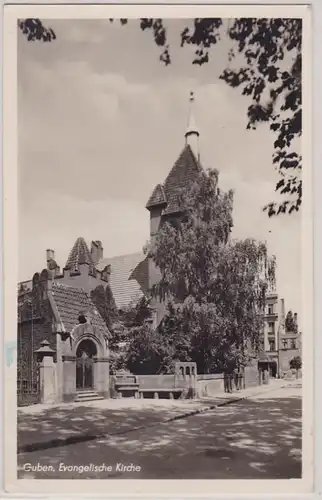 94699 Ak Guben Basse-Saxe Église évangélique 1958