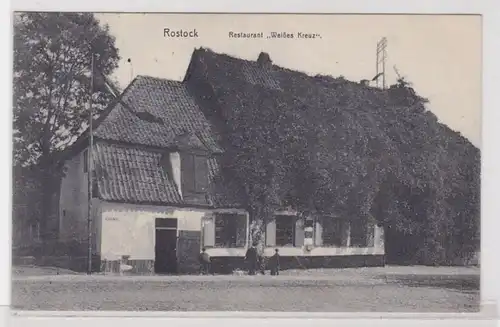 94709 AK Rostock - Restaurant 'Weißes Kreuz' 1915