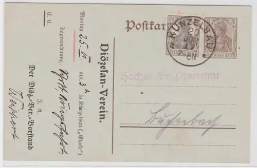 94774 DR Plein de choses Carte postale P95 Imprimer Invitation Diocésain-Verein Künzelsau
