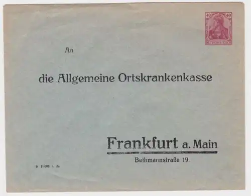 94919 DR Ganzsachen Umschlag PU51/B3 AOK Frankfurt am Main