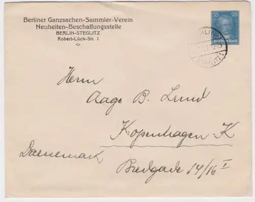 95485 DR Ganzsachen Umschlag PU112/B1 Berliner Ganzsachen Sammler Verein 1927