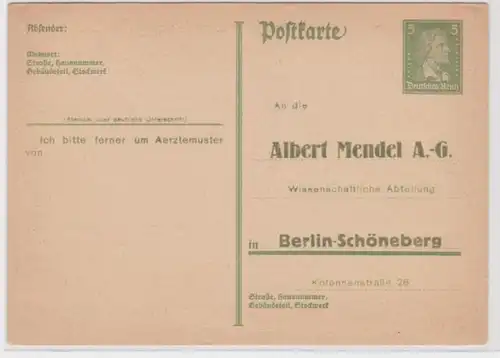 95778 DR Carte postale complète P175 Rédaction Albert Mendel AG Berlin Schöneberg