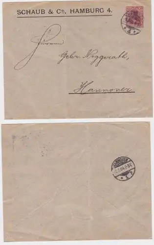 95856 DR Ensemble des affaires Enveloppe PU Entreprise Schaub & Co.Hamburg 1904