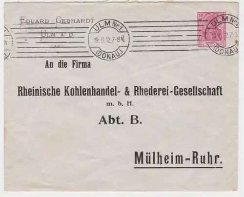 95882 DR Ensemble des affaires couverture PU27/B67/1 Eduard Gebhardt Ulm 1912