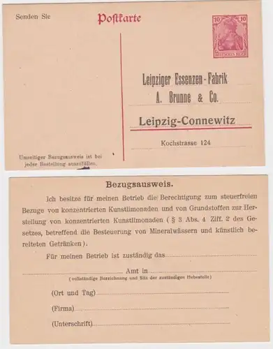 96110 DR Carte postale complète P107 Impression Leipziger Werke-Fabrik A. Brune