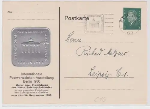 96159 DR Plein de choses Carte postale PP113/C10 Exposition de la valeur postale Berlin 1930