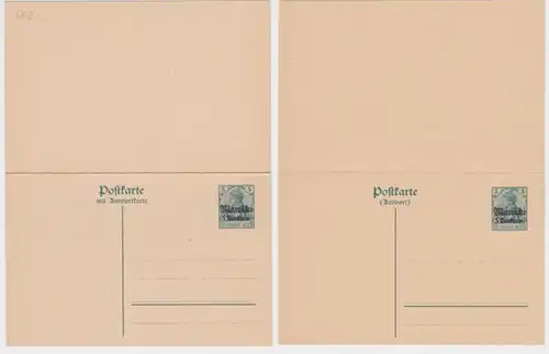 96199 DR Carte postale P11 Offices de poste allemands Maroc 5 Centimos