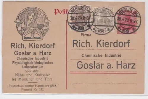 96451 DR Périodiques Carte postale P107 Impression Rich. Kierdorf Chem. Industrie Goslar
