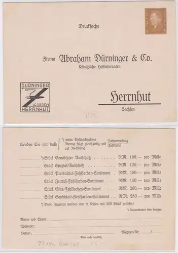 96623 DR Ganzsachen Postkarte PP106/B2/01 Abraham Dürninger & Co. Herrnhut