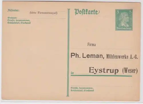 96745 DR Plein-bags Carte postale P170 Zuschriften Ph. Lehmann Mühlenwerke AG Eystrop