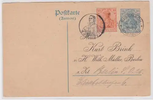 96999 DR Carte postale complète P120 Imprimer Kurt Brink & Wilh. Müller Berlin 1921
