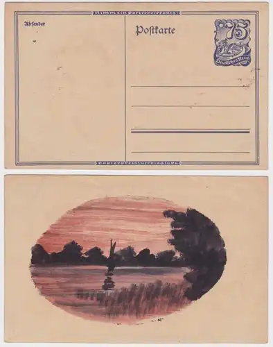 97365 DR Ganzsachen Postkarte P146 rückseitig Landschaftspanorama