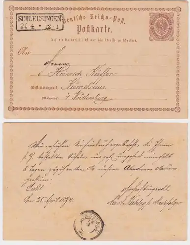 97622 DR Plein-de-vin Carte postale P1 Pritzwalk vers Berlin Spandau 1874